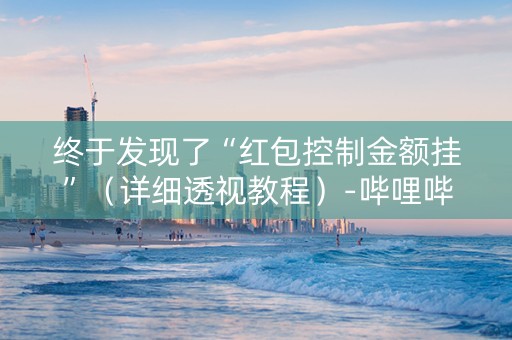 终于发现了“红包控制金额挂”（详细透视教程）-哔哩哔哩
