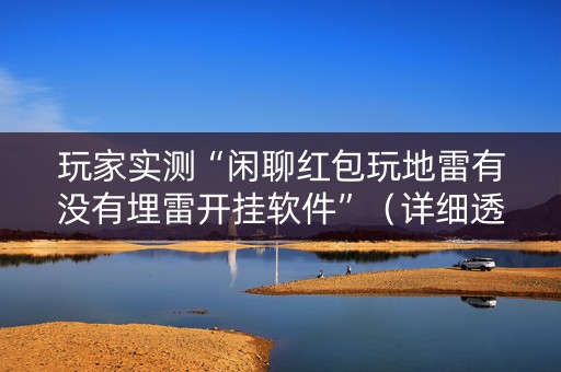 玩家实测“闲聊红包玩地雷有没有埋雷开挂软件”（详细透视教程）-哔哩哔哩