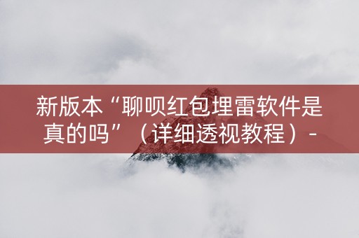 新版本“聊呗红包埋雷软件是真的吗”（详细透视教程）-哔哩哔哩