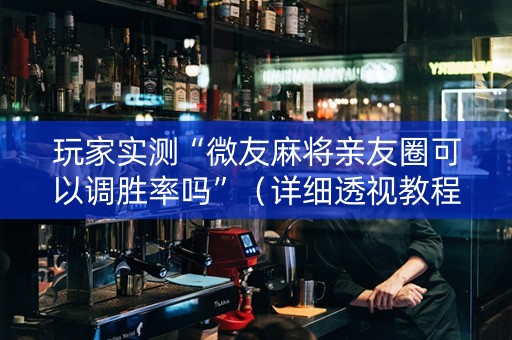玩家实测“微友麻将亲友圈可以调胜率吗”（详细透视教程）-哔哩哔哩