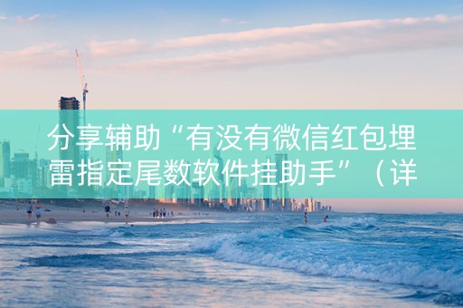 分享辅助“有没有微信红包埋雷指定尾数软件挂助手”（详细透视教程）-哔哩哔哩