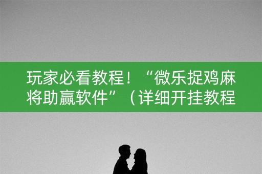 玩家必看教程！“微乐捉鸡麻将助赢软件”（详细开挂教程）-哔哩哔哩