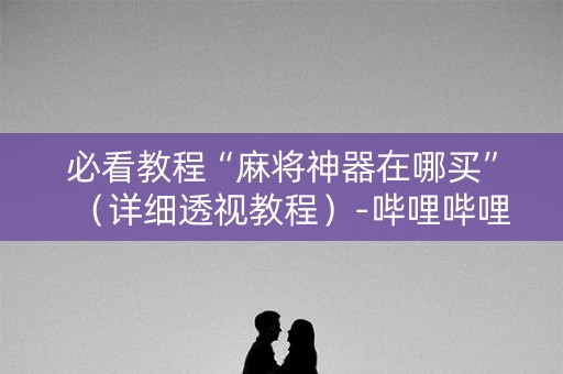 必看教程“麻将神器在哪买”（详细透视教程）-哔哩哔哩