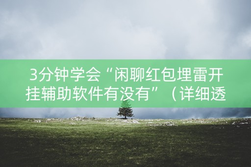 3分钟学会“闲聊红包埋雷开挂辅助软件有没有”（详细透视教程）-哔哩哔哩
