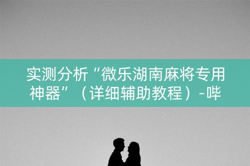 实测分析“微乐湖南麻将专用神器”（详细辅助教程）-哔哩哔哩