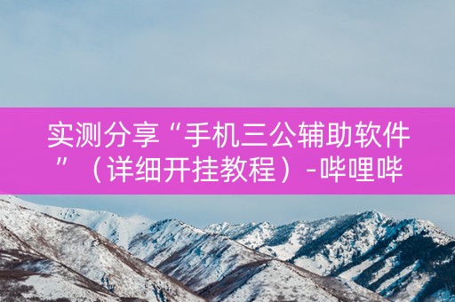 实测分享“手机三公辅助软件”（详细开挂教程）-哔哩哔哩