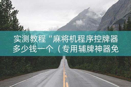 实测教程“麻将机程序控牌器多少钱一个（专用辅牌神器免安装）