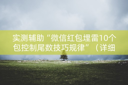 实测辅助“微信红包埋雷10个包控制尾数技巧规律”（详细透视教程）-哔哩哔哩