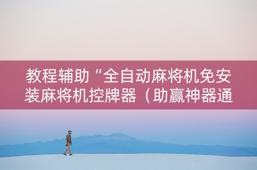 教程辅助“全自动麻将机免安装麻将机控牌器（助赢神器通用版）