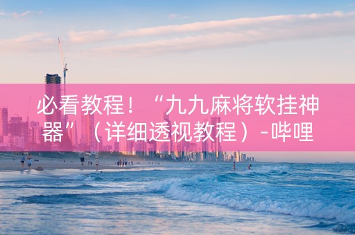 必看教程！“九九麻将软挂神器”（详细透视教程）-哔哩哔哩