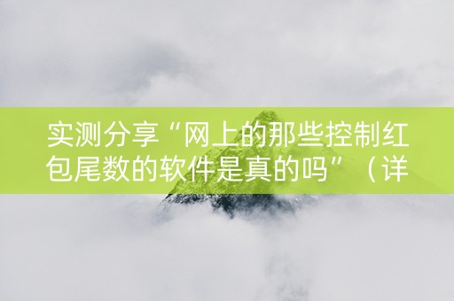 实测分享“网上的那些控制红包尾数的软件是真的吗”（详细透视教程）-哔哩哔哩