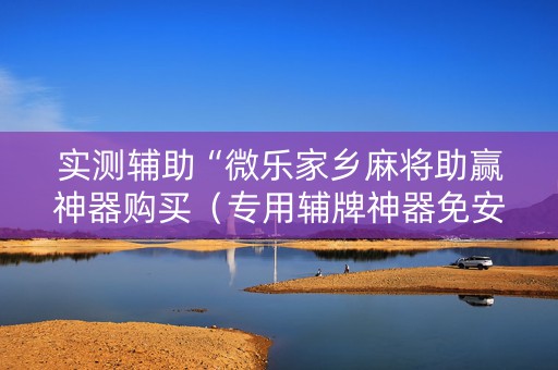 实测辅助“微乐家乡麻将助赢神器购买（专用辅牌神器免安装）