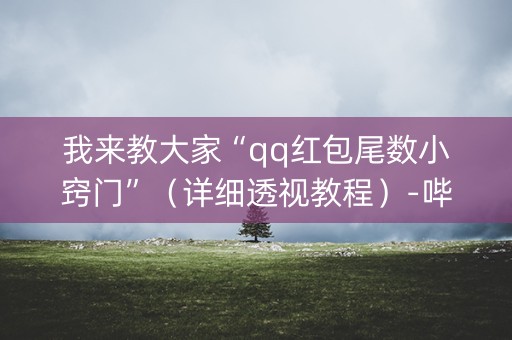我来教大家“qq红包尾数小窍门”（详细透视教程）-哔哩哔哩
