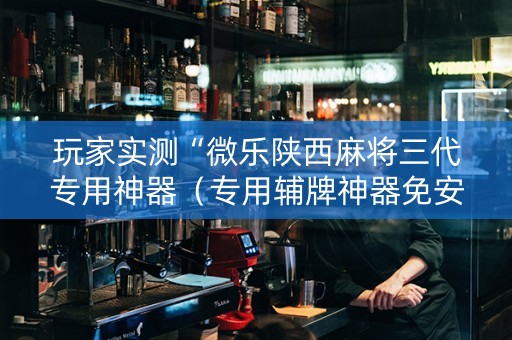 玩家实测“微乐陕西麻将三代专用神器（专用辅牌神器免安装）