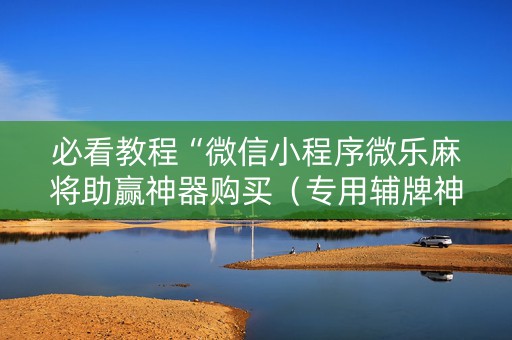必看教程“微信小程序微乐麻将助赢神器购买（专用辅牌神器免安装）