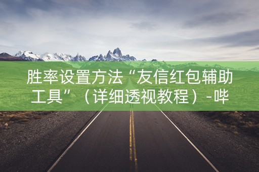 胜率设置方法“友信红包辅助工具”（详细透视教程）-哔哩哔哩