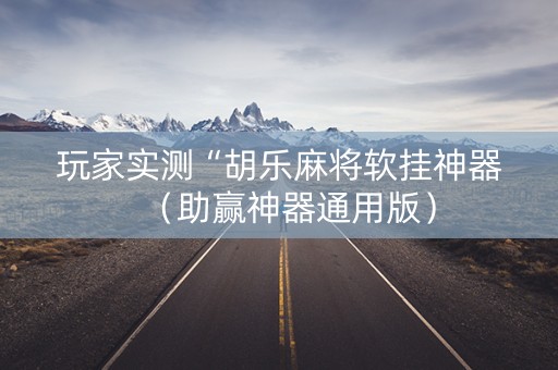 玩家实测“胡乐麻将软挂神器（助赢神器通用版）