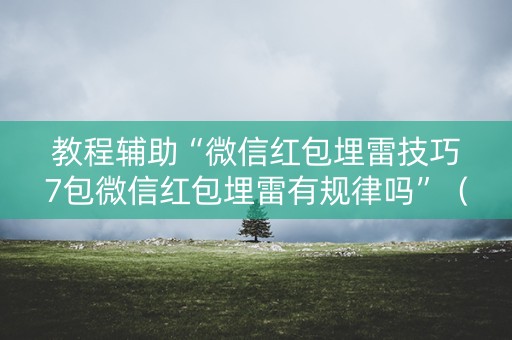 教程辅助“微信红包埋雷技巧7包微信红包埋雷有规律吗”（详细透视教程）-哔哩哔哩
