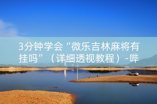 3分钟学会“微乐吉林麻将有挂吗”（详细透视教程）-哔哩哔哩