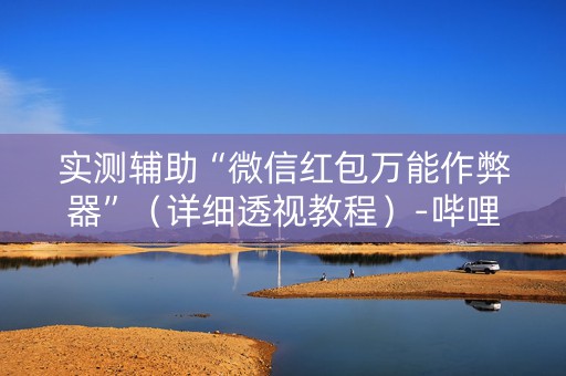 实测辅助“微信红包万能作弊器”（详细透视教程）-哔哩哔哩