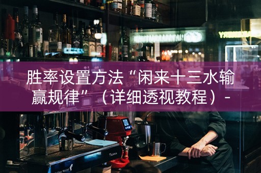 胜率设置方法“闲来十三水输赢规律”（详细透视教程）-哔哩哔哩