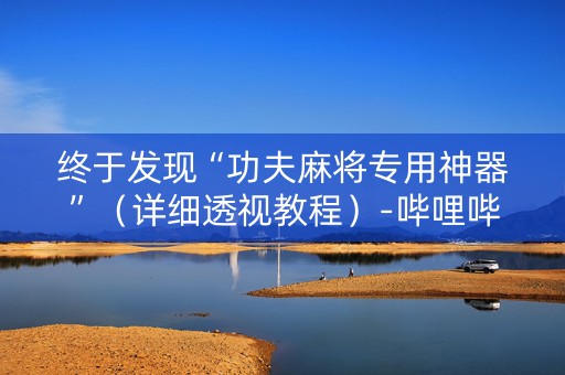 终于发现“功夫麻将专用神器”（详细透视教程）-哔哩哔哩