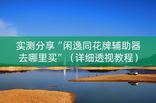 实测分享“闲逸同花牌辅助器去哪里买”（详细透视教程）-哔哩哔哩