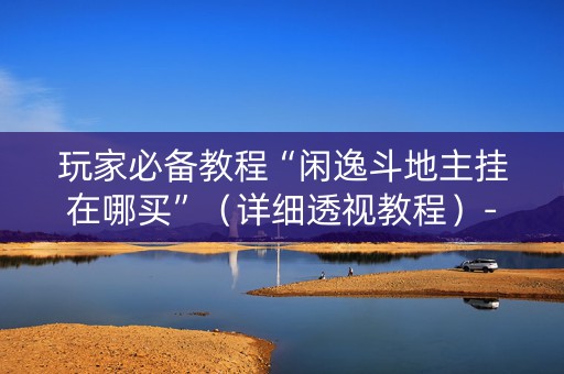 玩家必备教程“闲逸斗地主挂在哪买”（详细透视教程）-哔哩哔哩