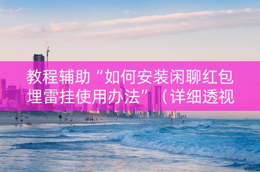 教程辅助“如何安装闲聊红包埋雷挂使用办法”（详细透视教程）-哔哩哔哩