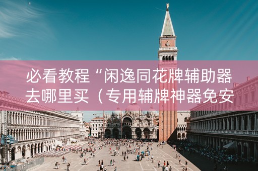 必看教程“闲逸同花牌辅助器去哪里买（专用辅牌神器免安装）