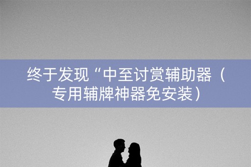 终于发现“中至讨赏辅助器（专用辅牌神器免安装）