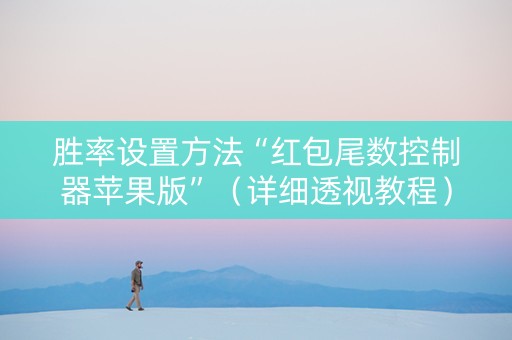 胜率设置方法“红包尾数控制器苹果版”（详细透视教程）-哔哩哔哩