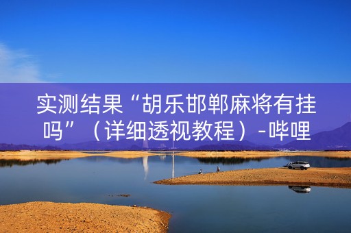 实测结果“胡乐邯郸麻将有挂吗”（详细透视教程）-哔哩哔哩