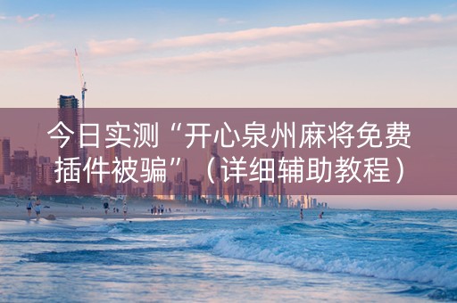 今日实测“开心泉州麻将免费插件被骗”（详细辅助教程）-哔哩哔哩