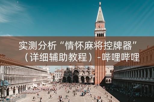 实测分析“情怀麻将控牌器”（详细辅助教程）-哔哩哔哩