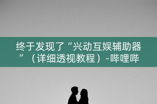 终于发现了“兴动互娱辅助器”（详细透视教程）-哔哩哔哩