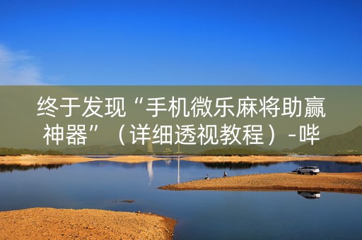 终于发现“手机微乐麻将助赢神器”（详细透视教程）-哔哩哔哩