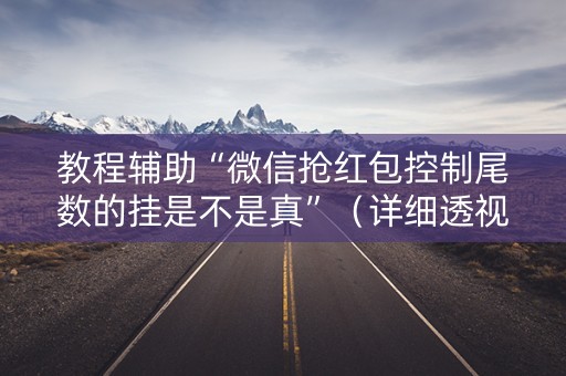 教程辅助“微信抢红包控制尾数的挂是不是真”（详细透视教程）-哔哩哔哩