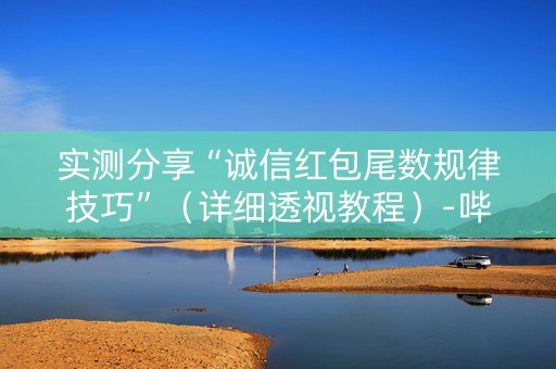 实测分享“诚信红包尾数规律技巧”（详细透视教程）-哔哩哔哩