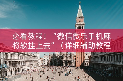 必看教程！“微信微乐手机麻将软挂上去”（详细辅助教程）-哔哩哔哩