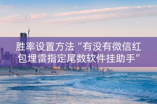 胜率设置方法“有没有微信红包埋雷指定尾数软件挂助手”（详细透视教程）-哔哩哔哩