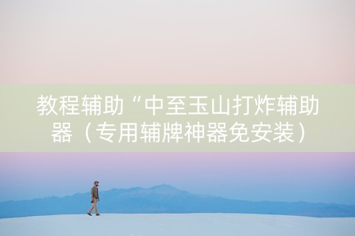 教程辅助“中至玉山打炸辅助器（专用辅牌神器免安装）