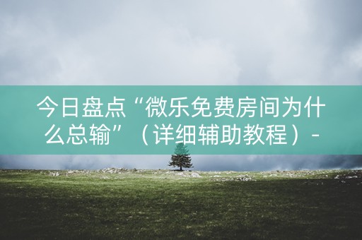 今日盘点“微乐免费房间为什么总输”（详细辅助教程）-哔哩哔哩