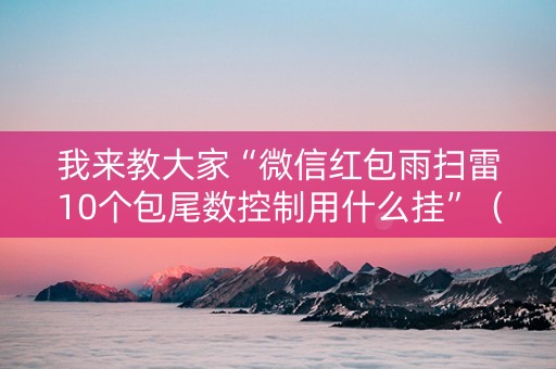 我来教大家“微信红包雨扫雷10个包尾数控制用什么挂”（详细透视教程）-哔哩哔哩
