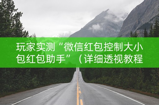 玩家实测“微信红包控制大小包红包助手”（详细透视教程）-哔哩哔哩