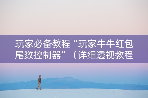 玩家必备教程“玩家牛牛红包尾数控制器”（详细透视教程）-哔哩哔哩