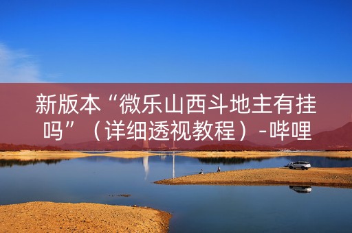 新版本“微乐山西斗地主有挂吗”（详细透视教程）-哔哩哔哩