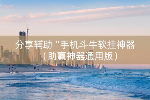 分享辅助“手机斗牛软挂神器（助赢神器通用版）