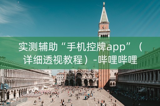 实测辅助“手机控牌app”（详细透视教程）-哔哩哔哩