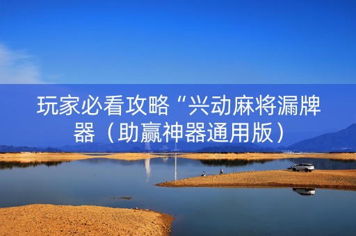 玩家必看攻略“兴动麻将漏牌器（助赢神器通用版）